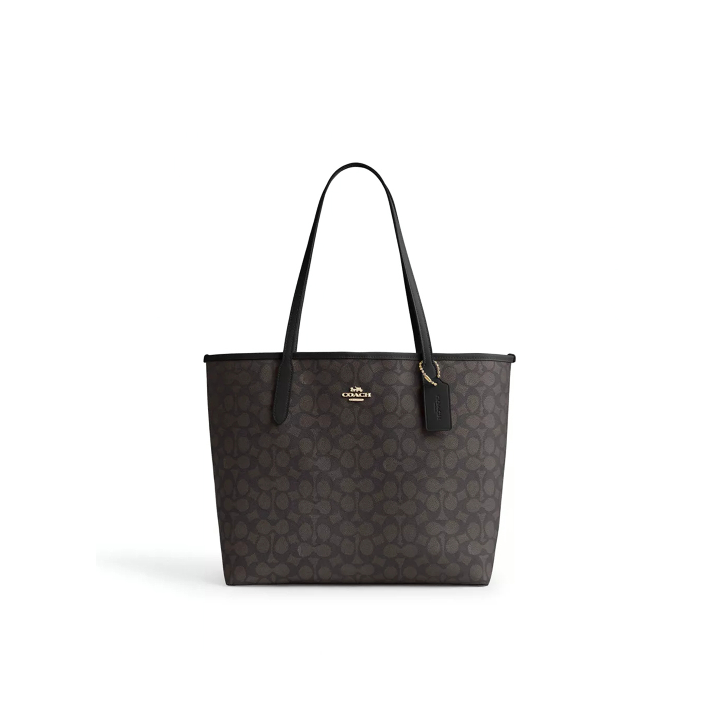 COACH CITY TOTE BAG IN SIGNATURE CANVAS CV976 (34*29*11cm)